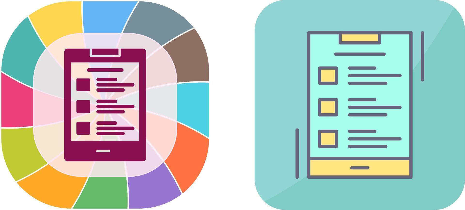 List Icon Design vector