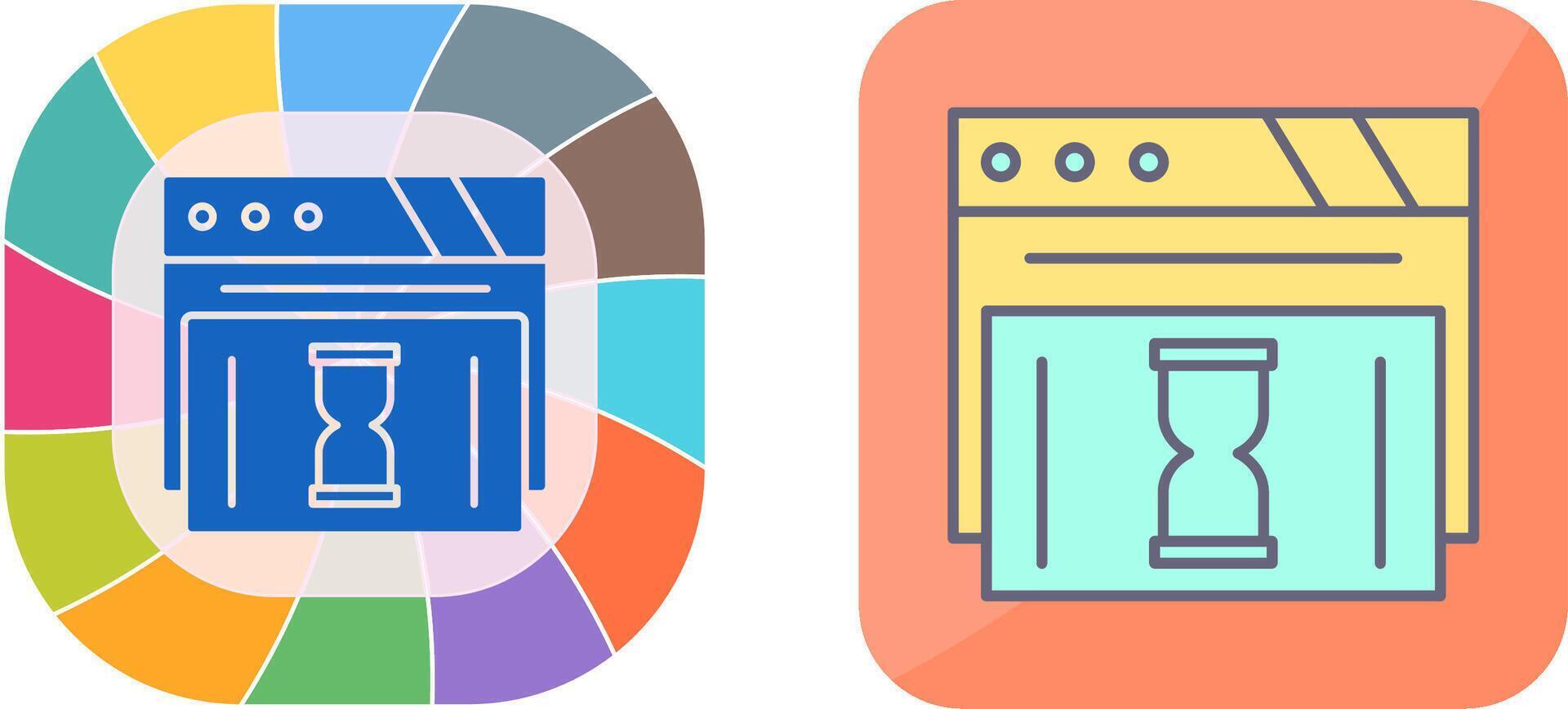 Waiting Icon Design vector