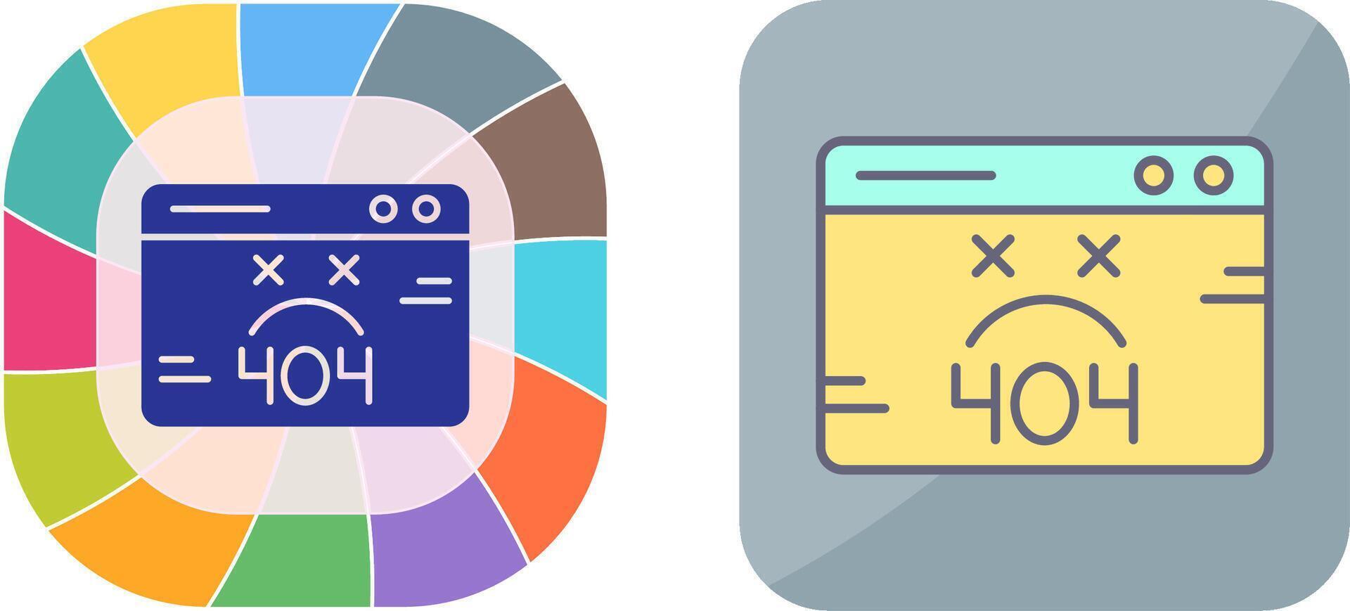 404 Error Icon Design vector