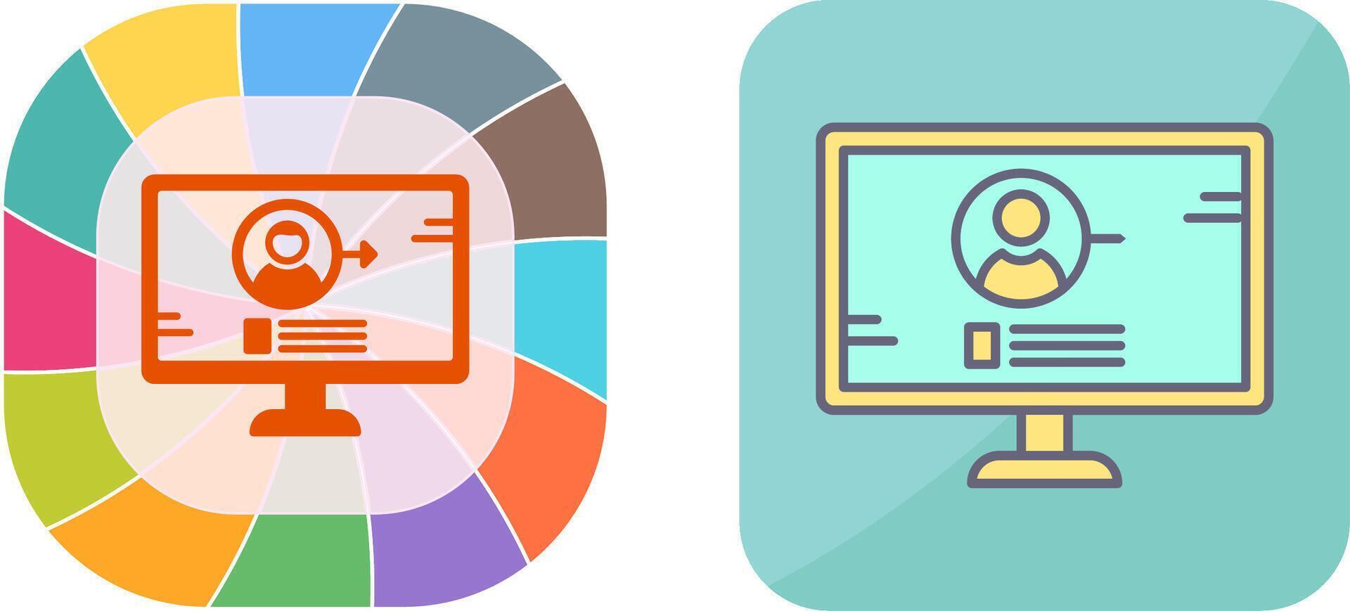 Log In Icon Design vector