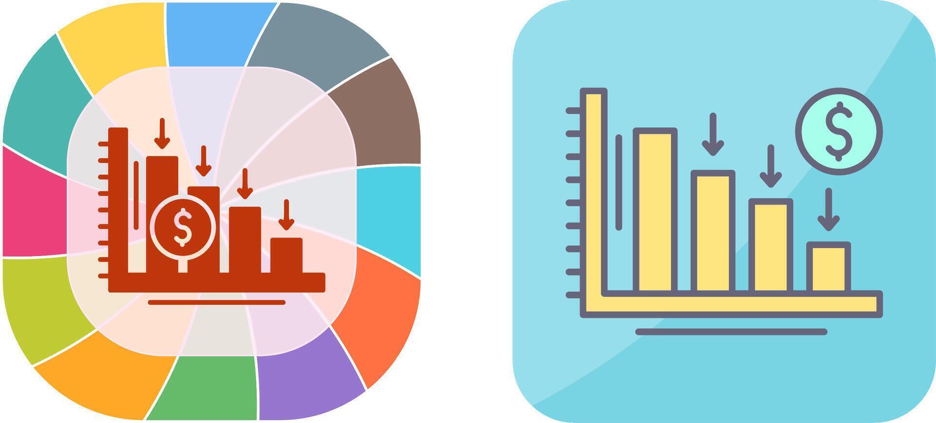 Loss Icon Design vector