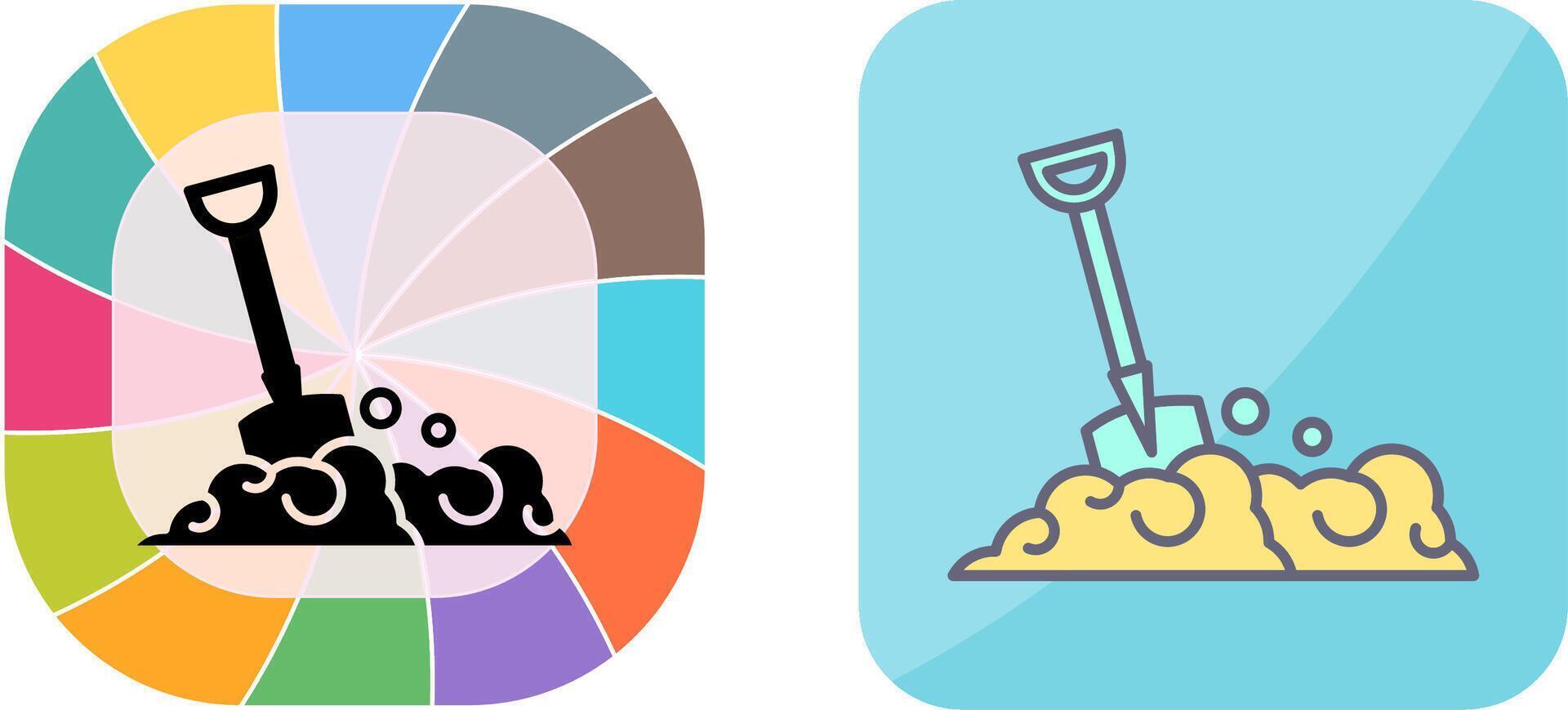 Shovel Icon Design vector