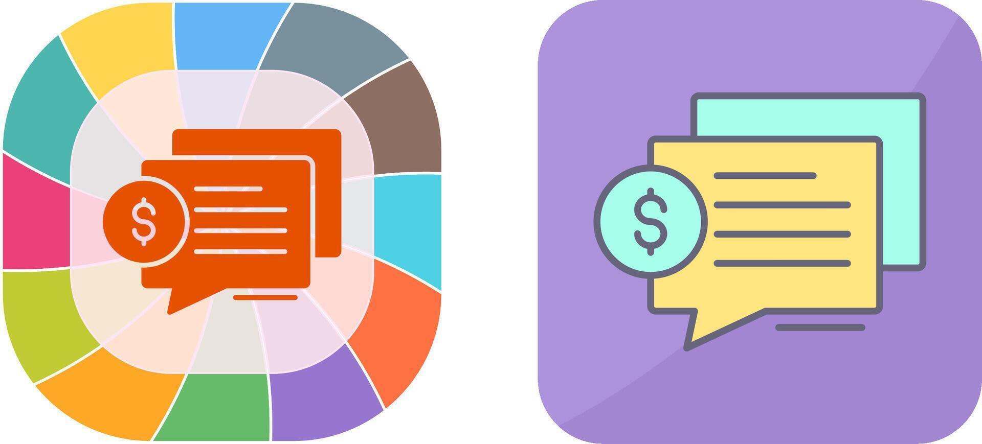 Dialog Icon Design vector