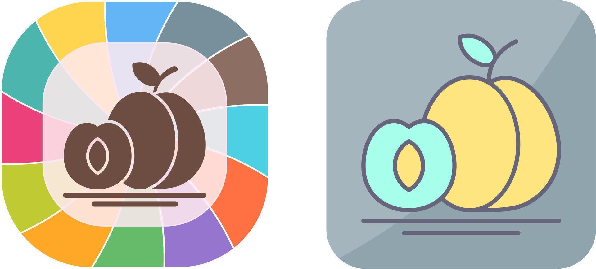 Apricot Icon Design vector