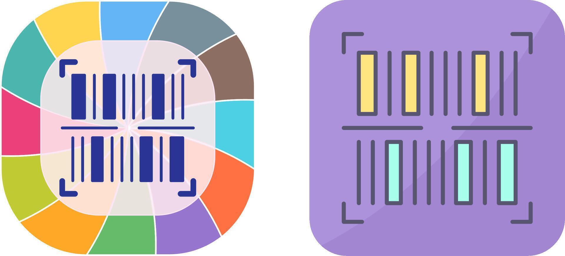 BarCode Icon Design vector