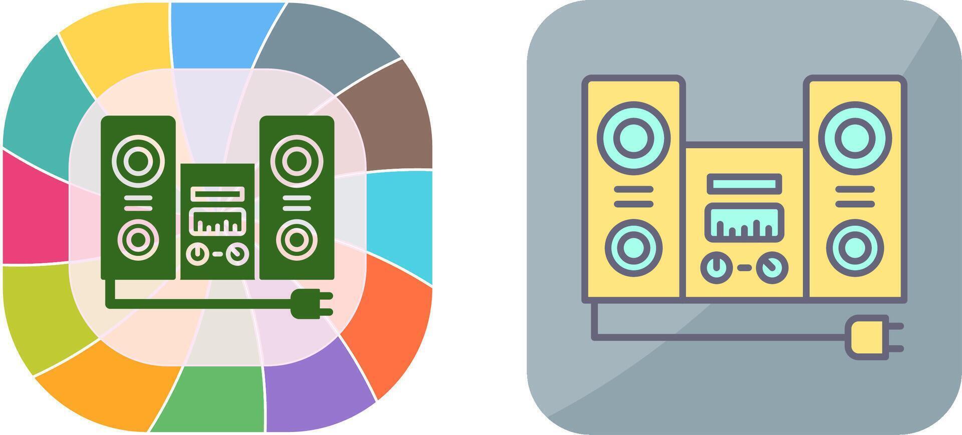 Stereo Icon Design vector