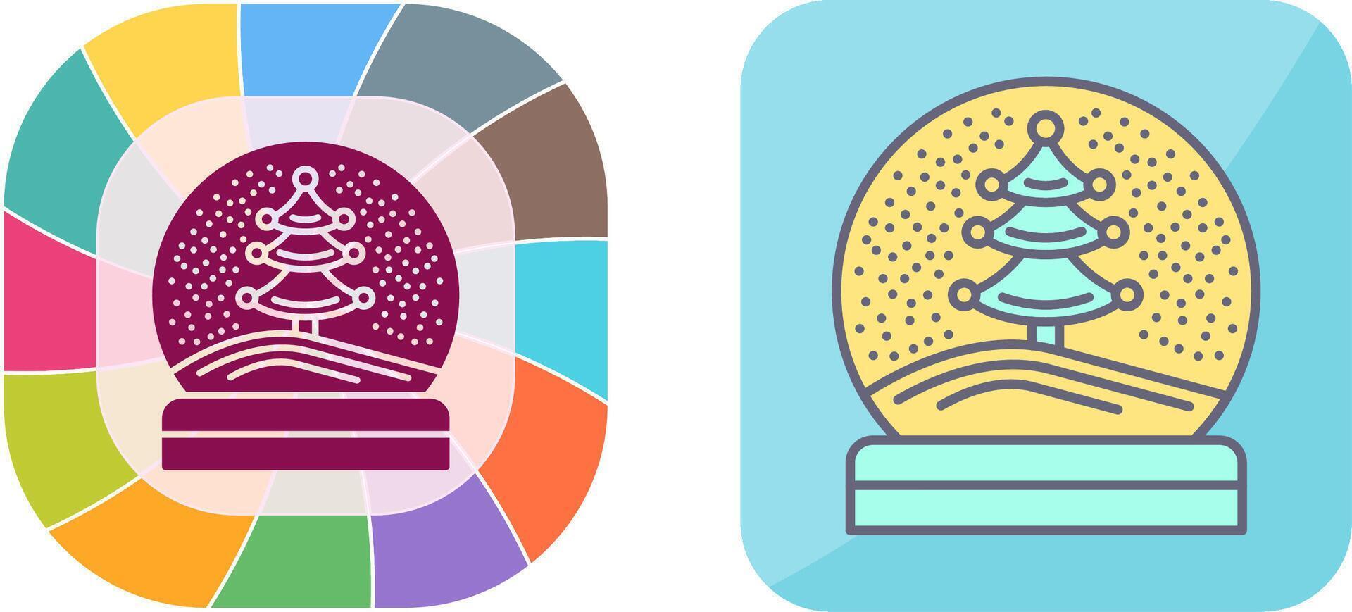 Snow Glob Icon Design vector