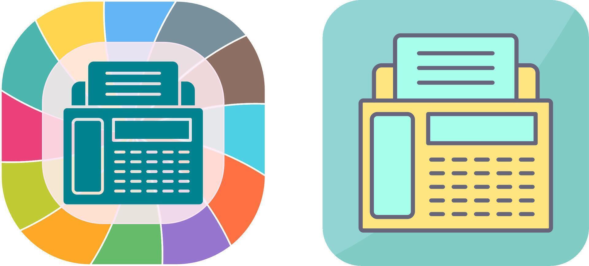 Fax Machine Icon Design vector