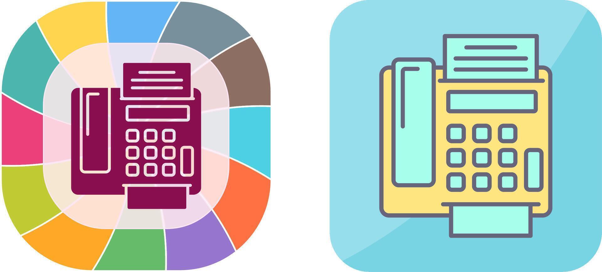 fax Machine Icon Design vector