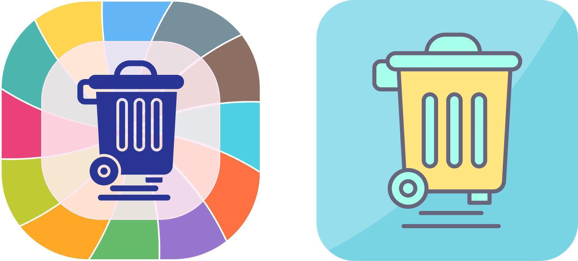 Dustbin Icon Design vector