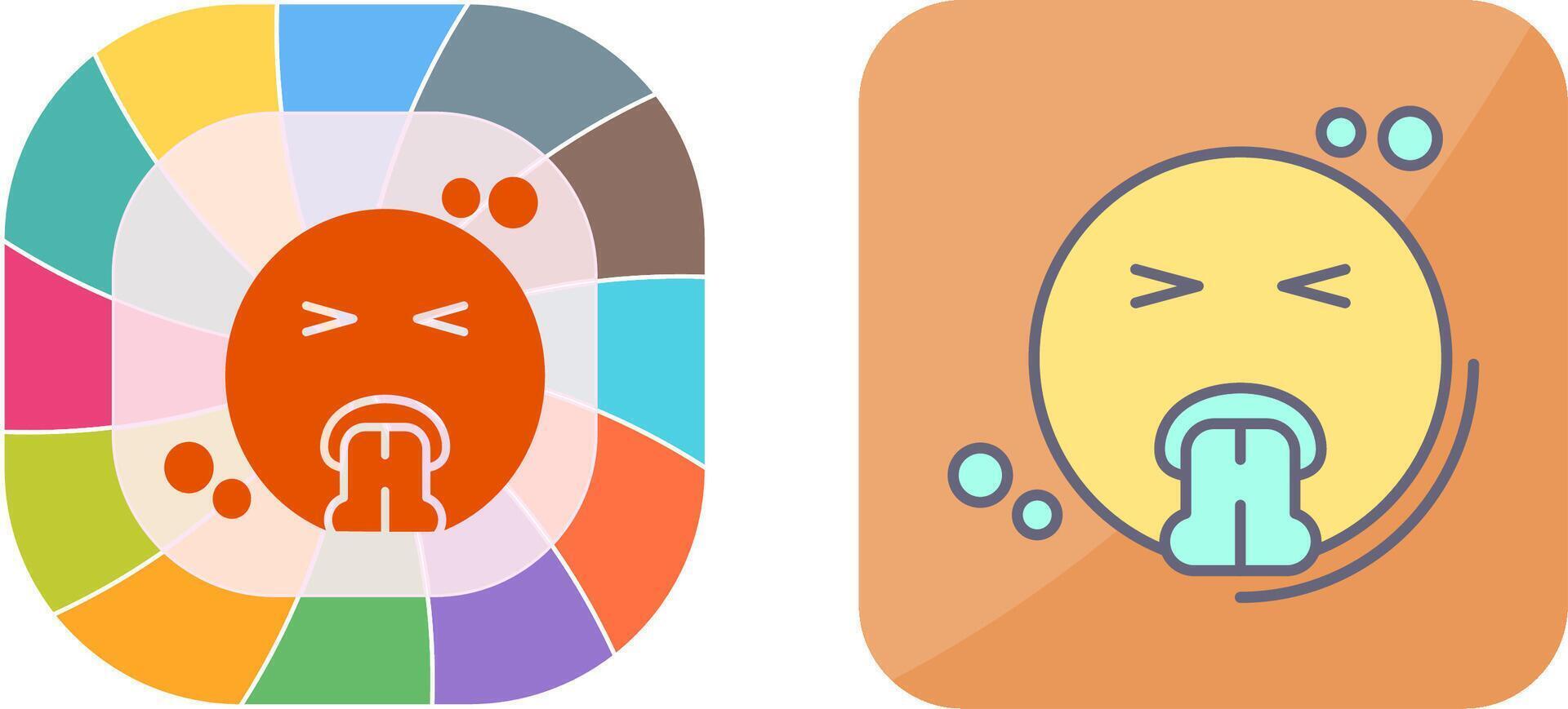 Vomit Icon Design vector