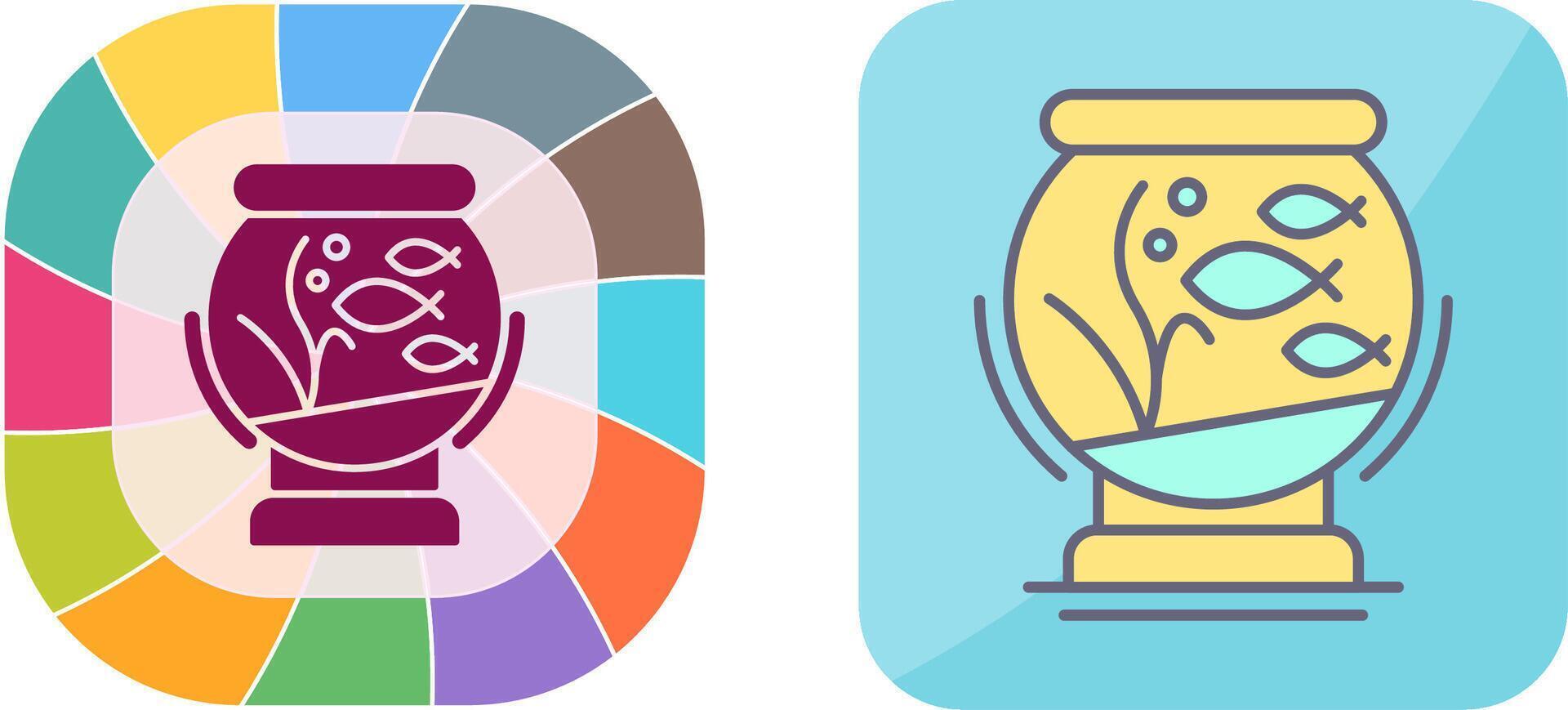Fishbowl Icon Design vector