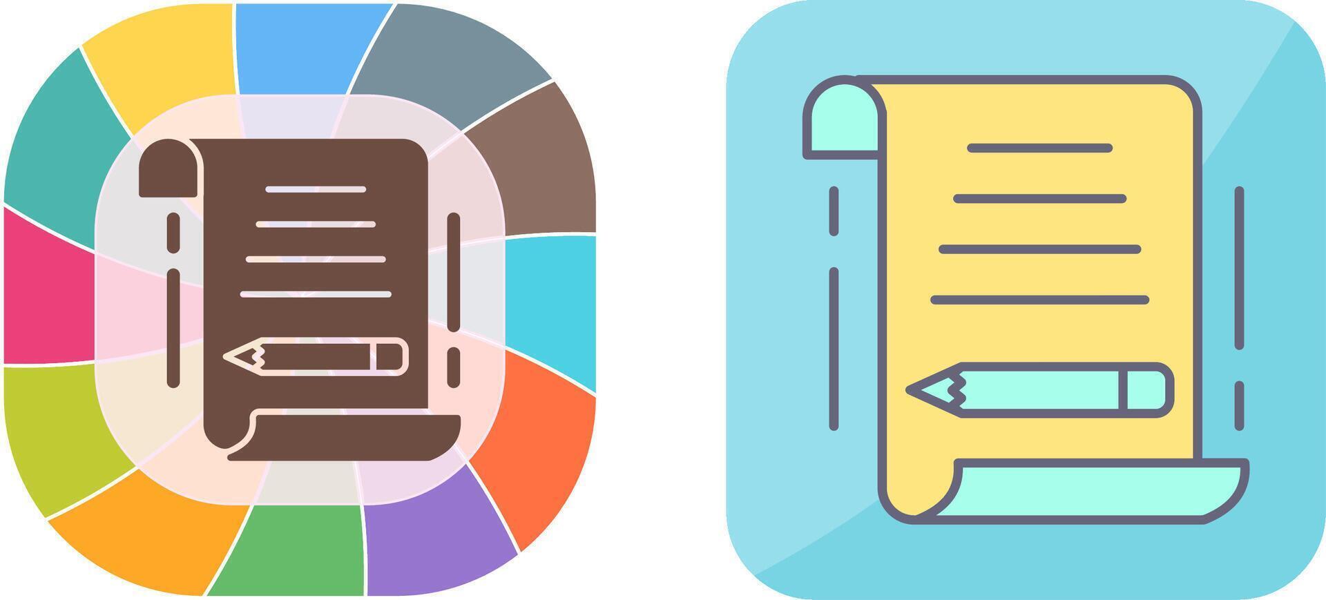 escribir icono diseño vector