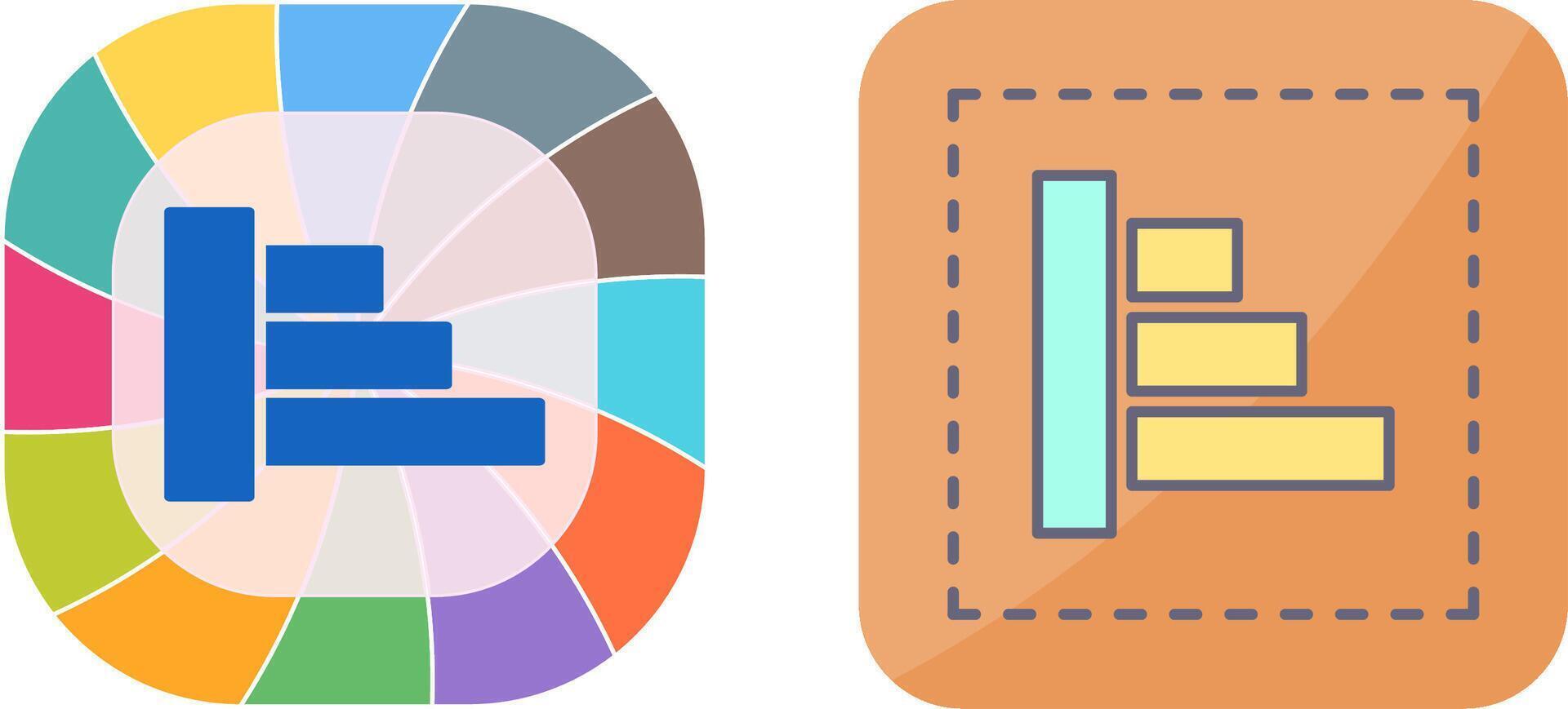 Object Alignment Icon Design vector