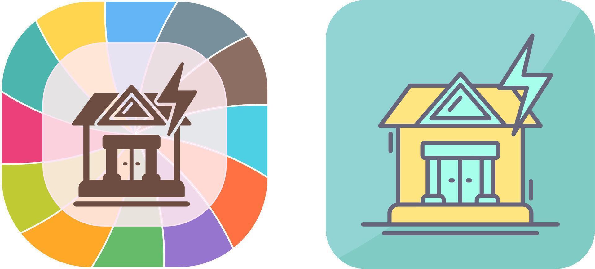 Natural Disaster Icon Design vector