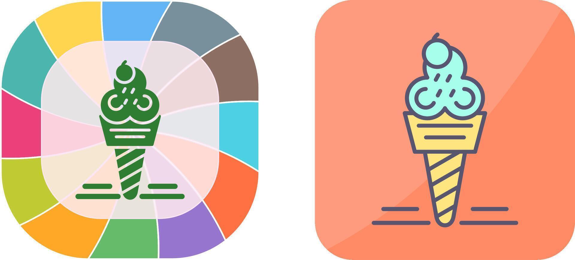 Ice Cream Icon Design vector