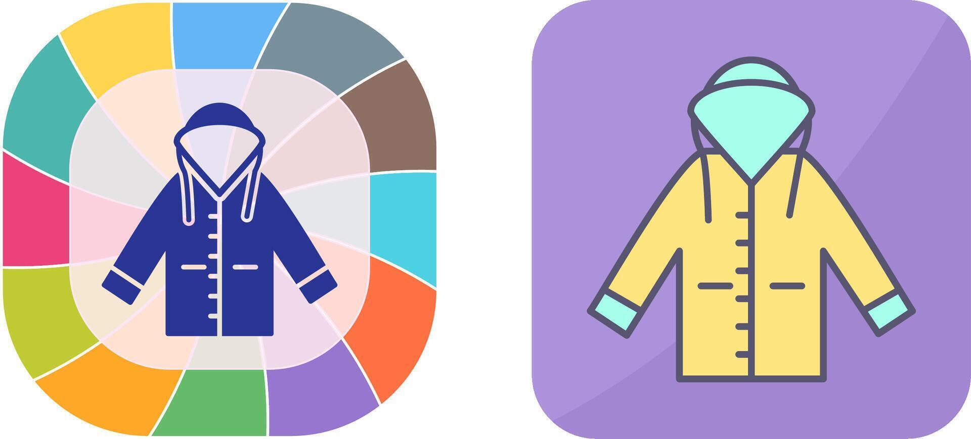 Raincoat Icon Design vector