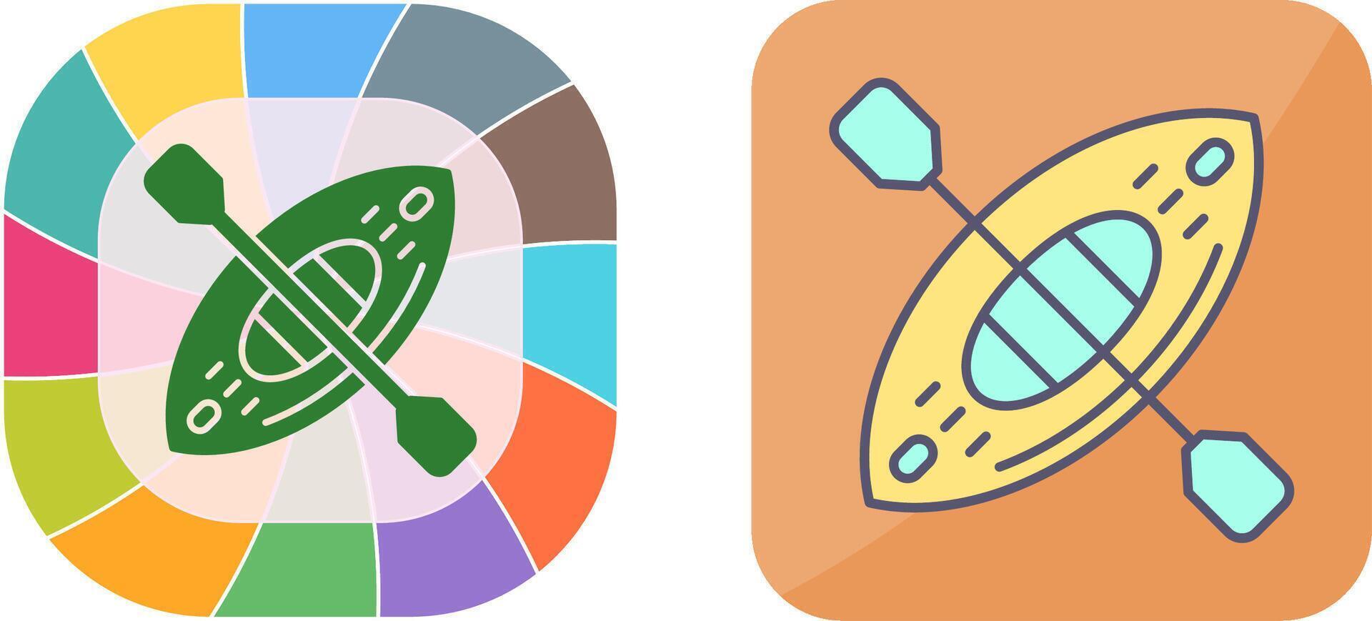 Kayak Icon Design vector