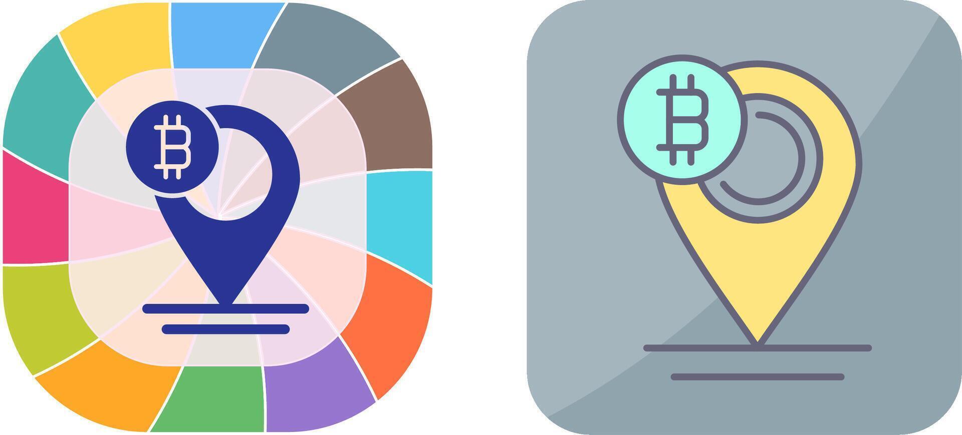 Bitcoin Placeholder Icon Design vector