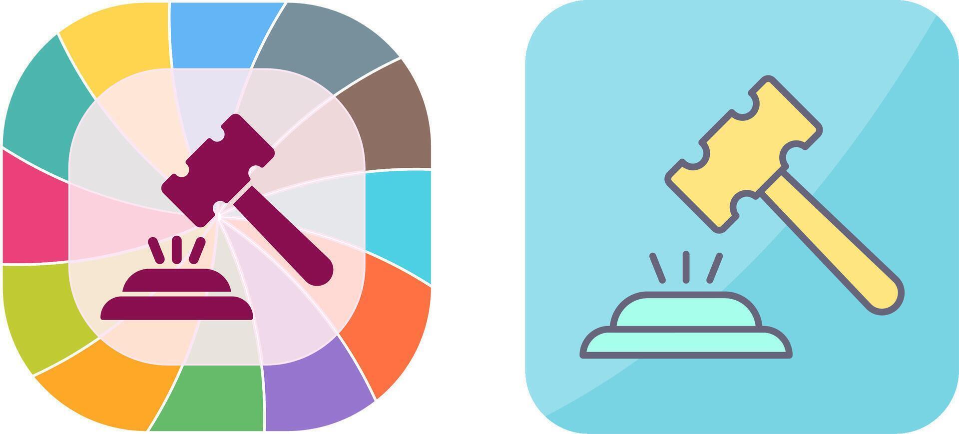 Gavel Icon Design vector