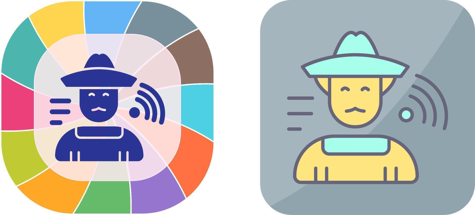Farmer Icon Design vector