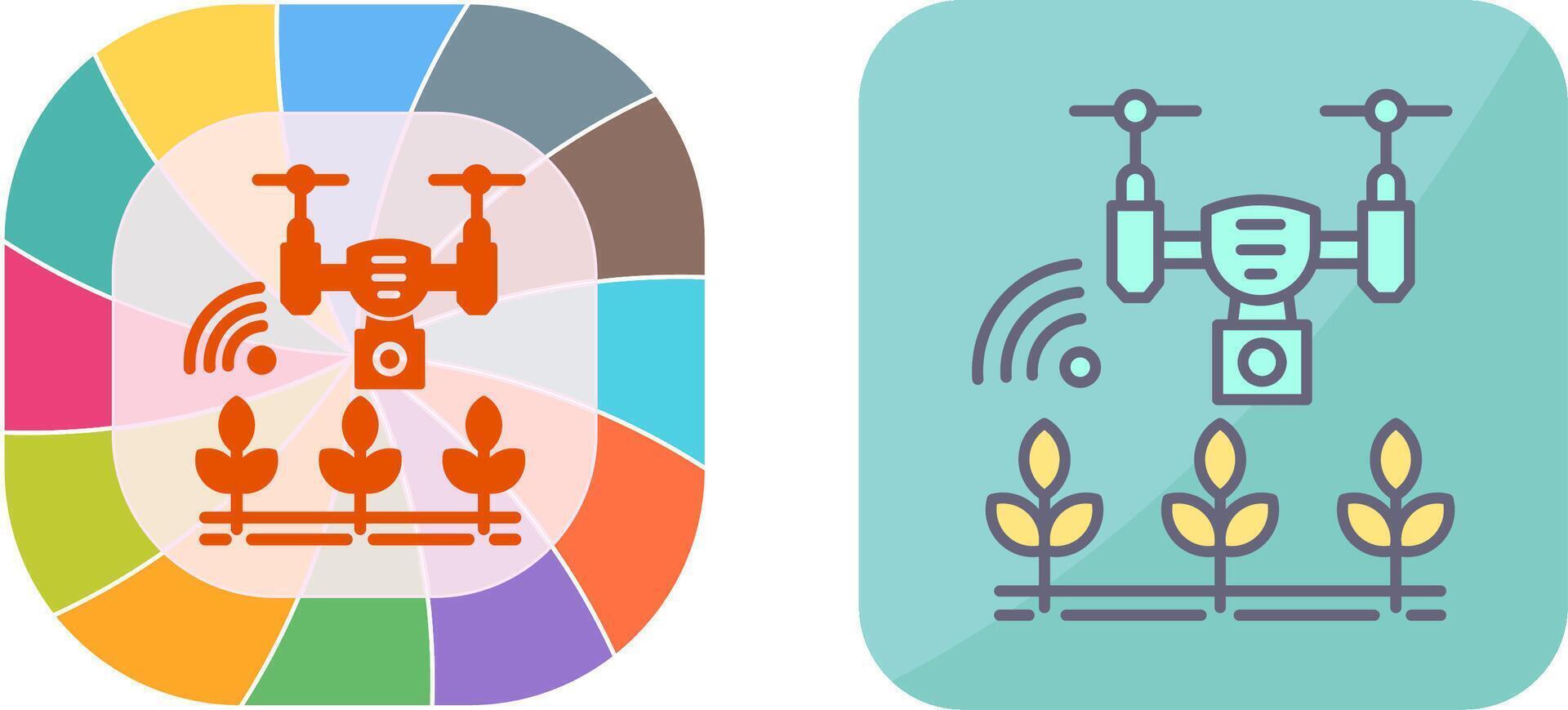 Smart Farm Icon Design vector