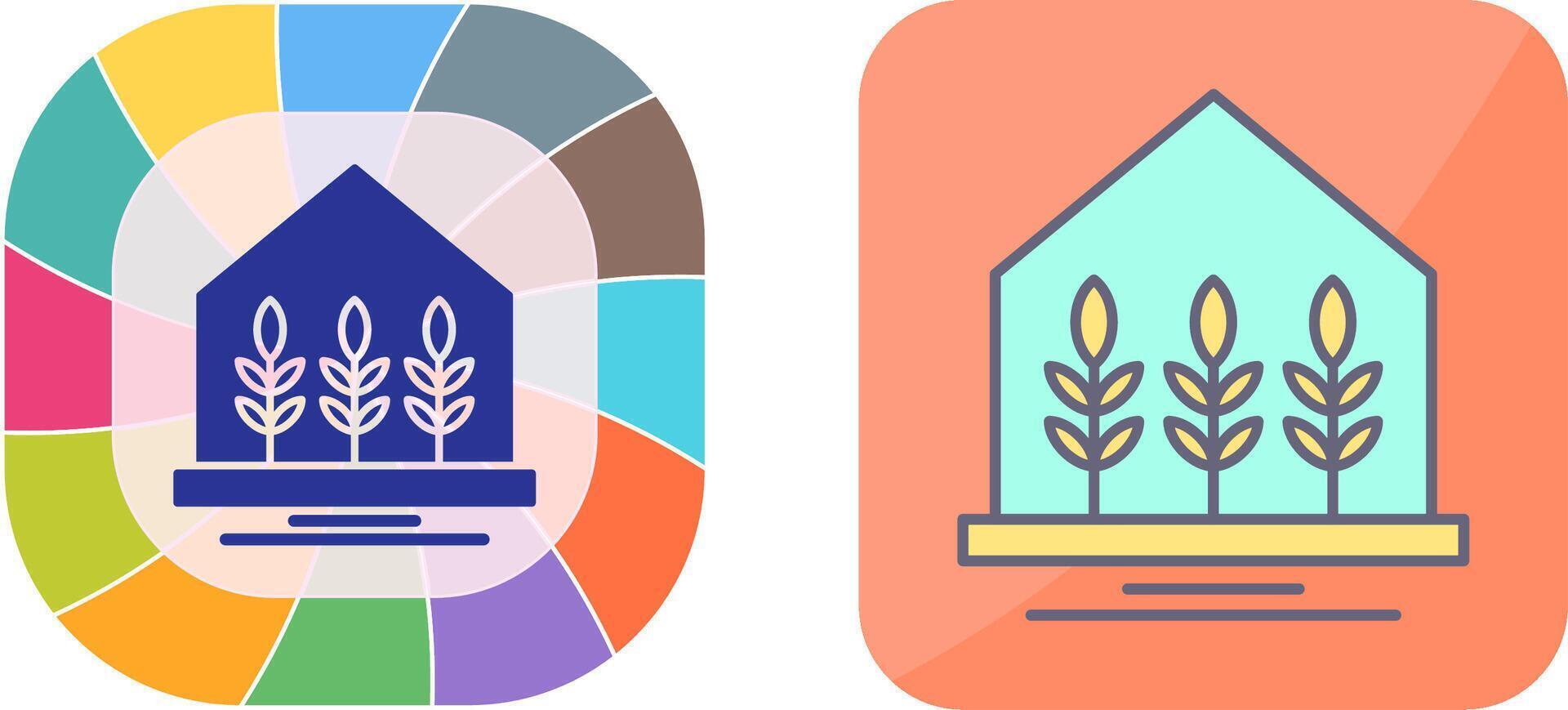 Farm House Icon Design vector