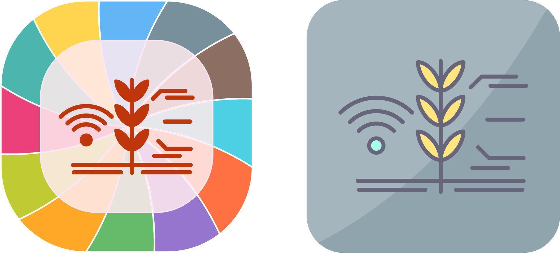 Smart Farm Icon Design vector