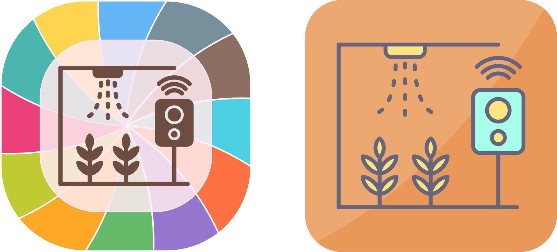Smart Farm Icon Design vector