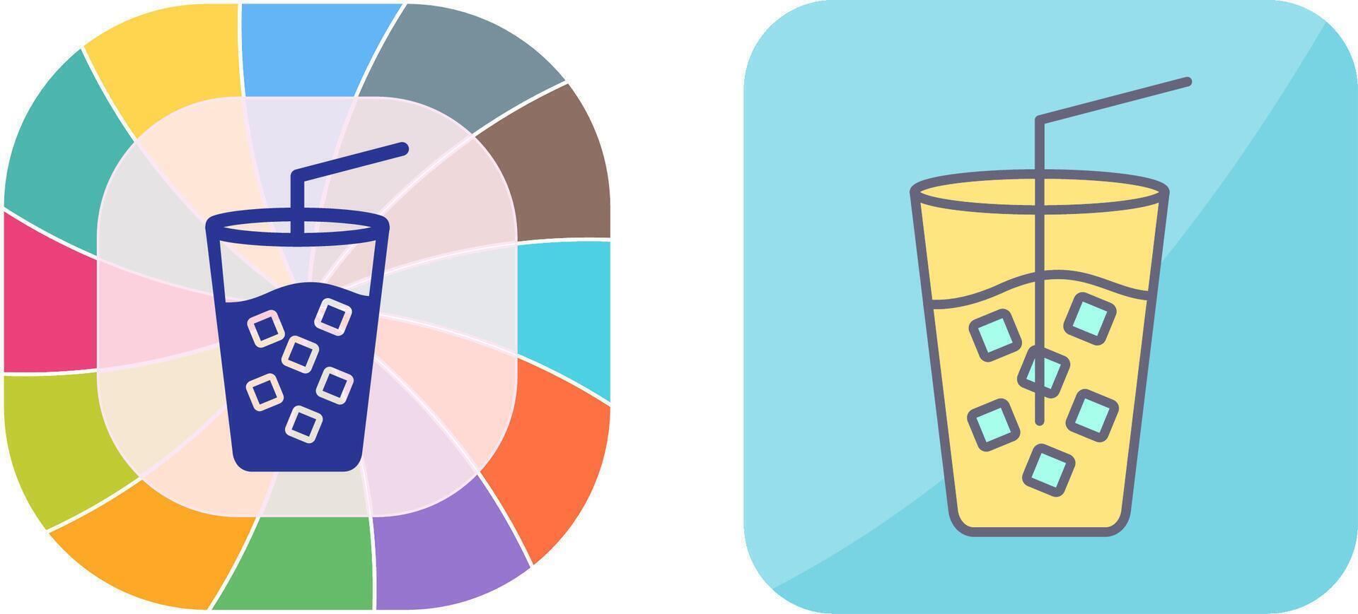 Cold Drink Icon Design vector