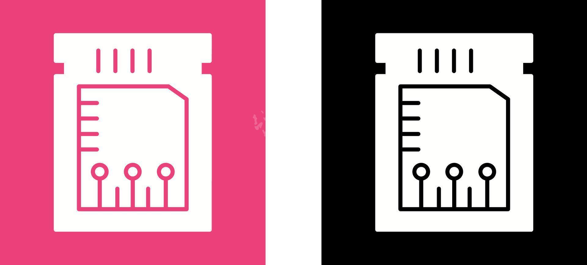Unique Chip Icon Design vector