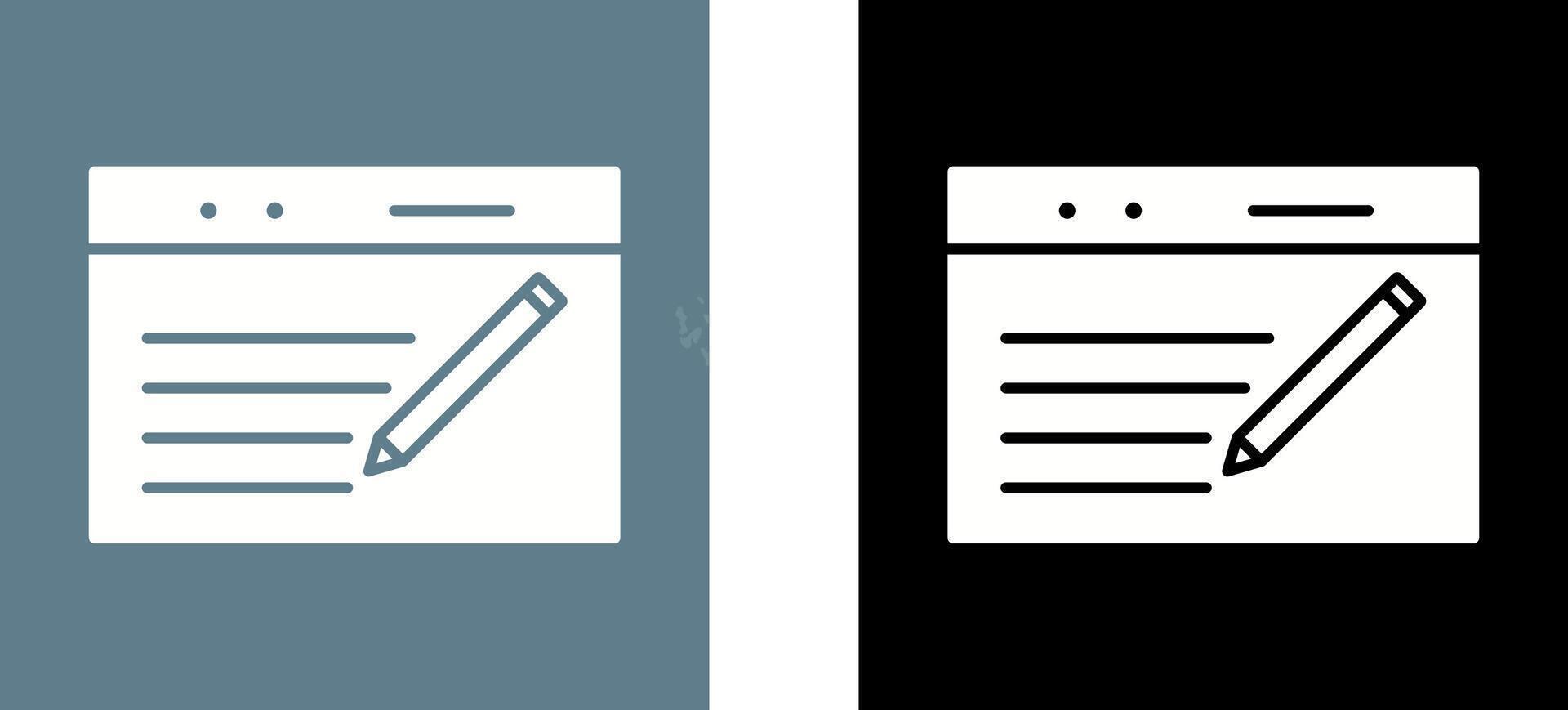 Unique Blogging Service Icon Design vector