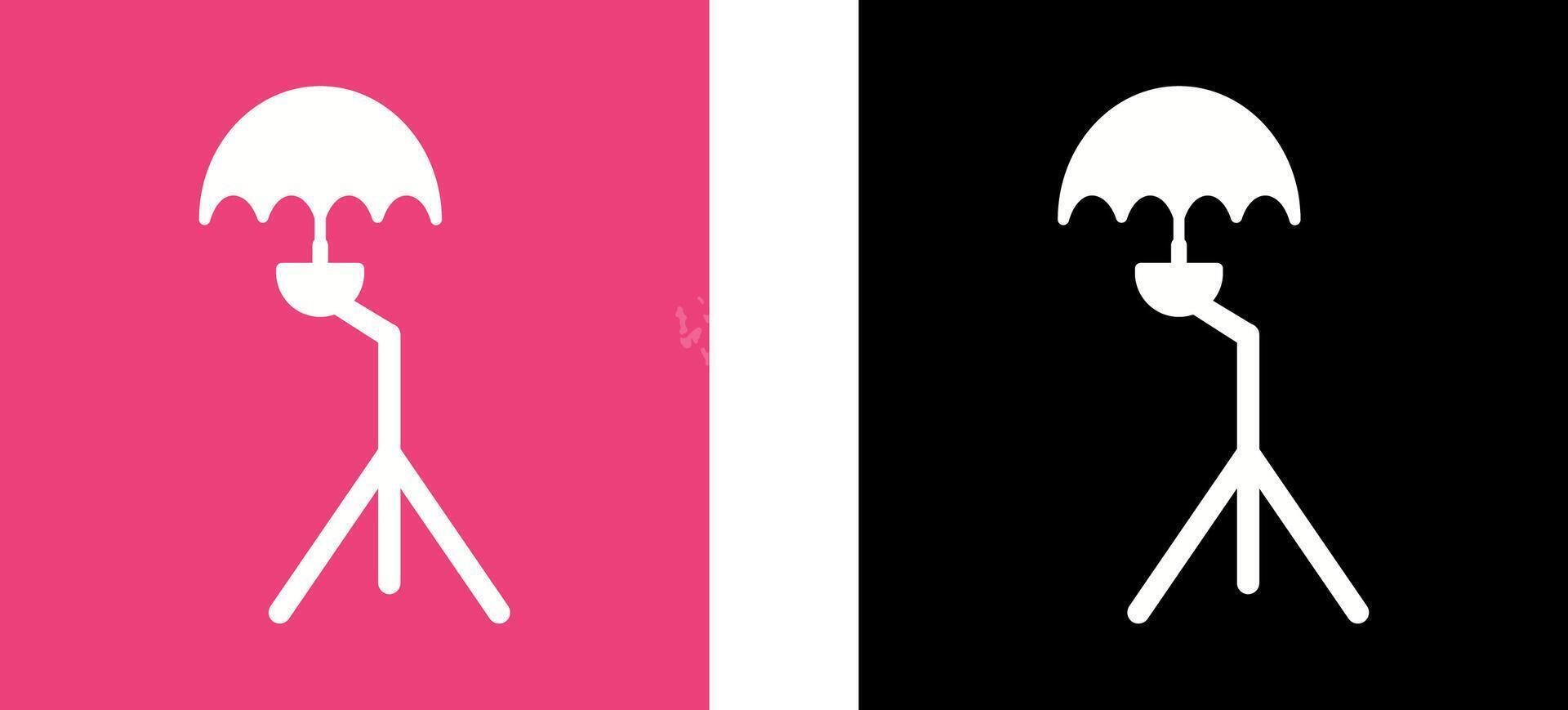 Unique Umbrella Stand Icon Design vector
