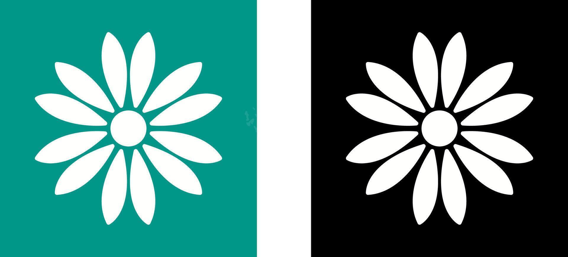 Unique Flower Icon Design vector
