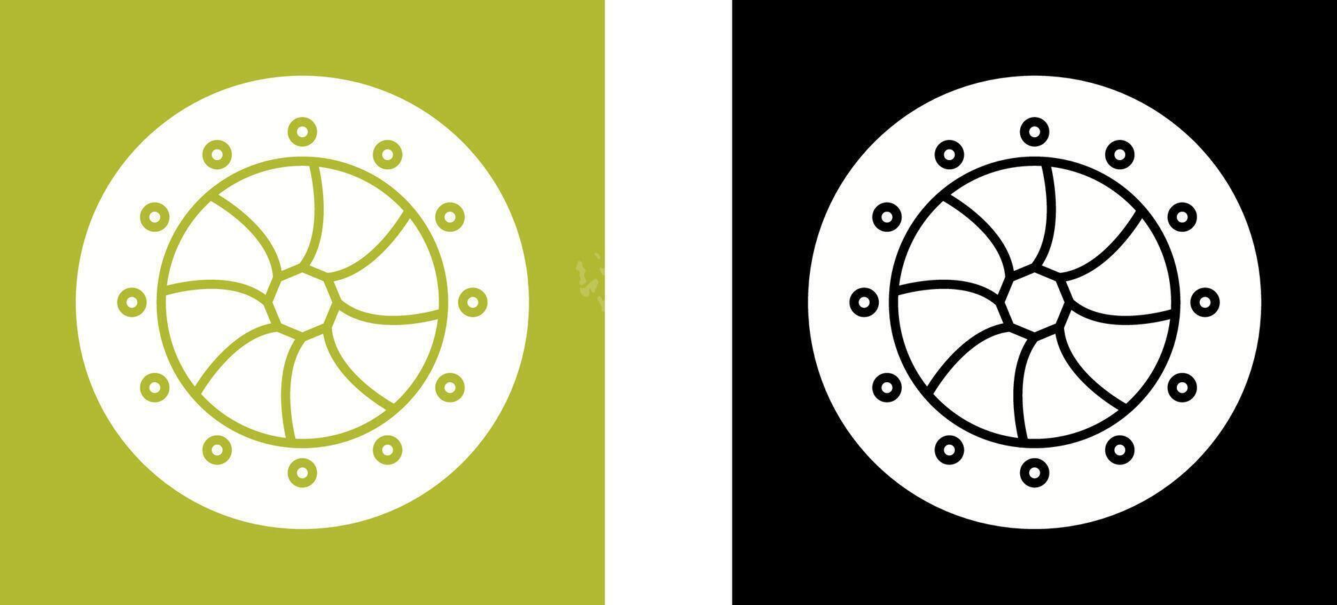 Unique Optical Diaphram Icon Design vector