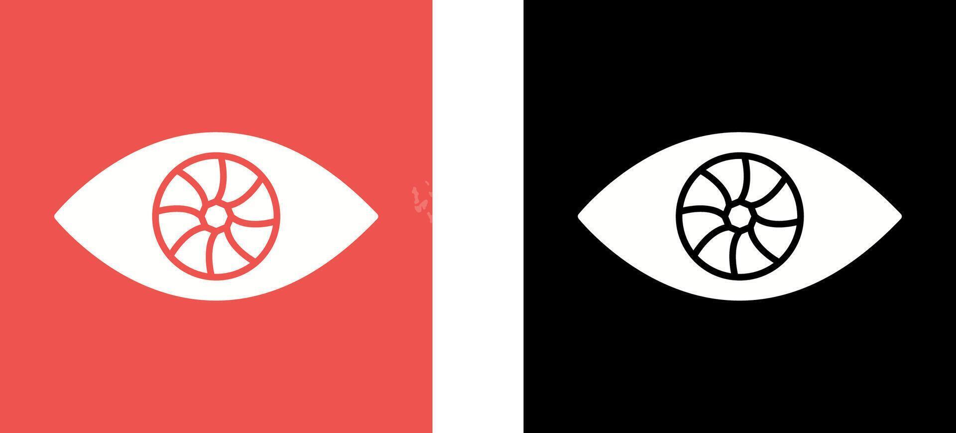 Unique Eye Icon Design vector