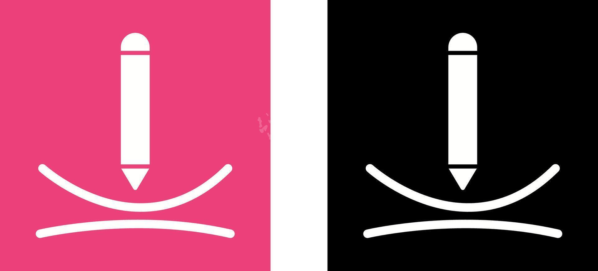 Draw Curve Icon Design vector