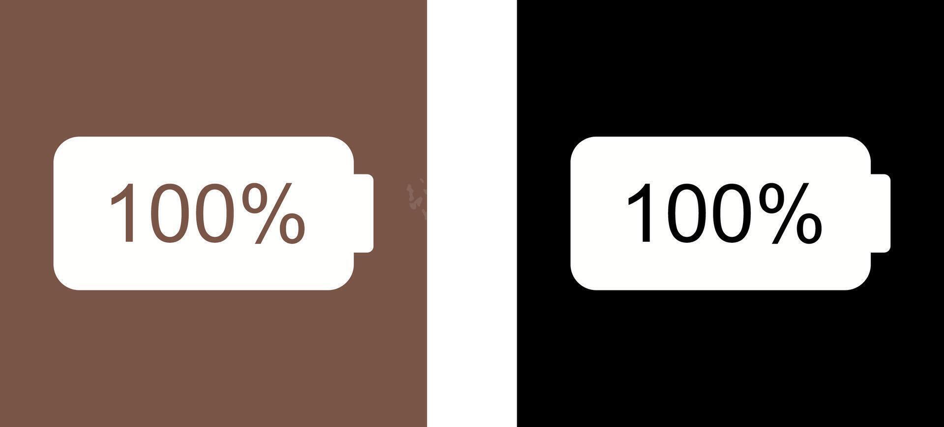 Unique Full Battery Icon Design vector