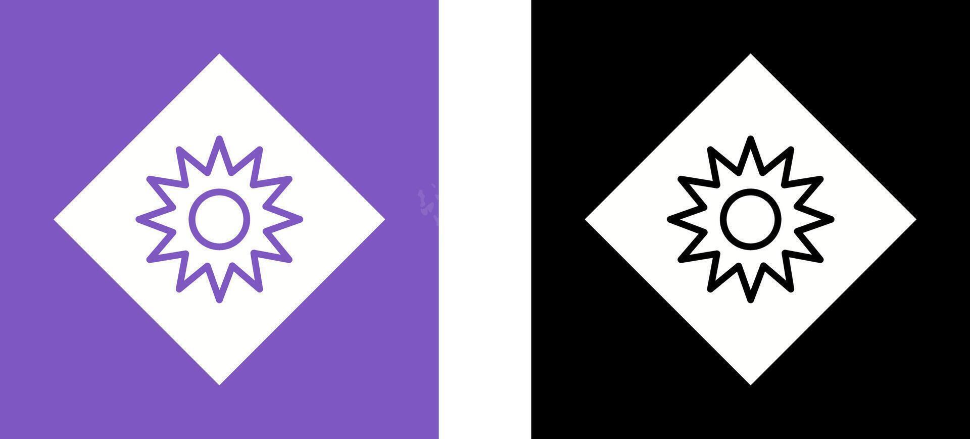 Optical Radiation Icon Design vector