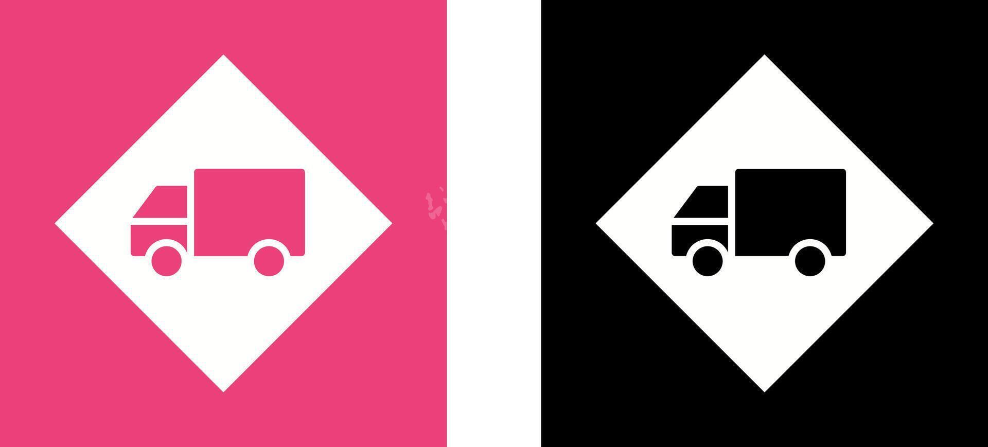 Dangerous Vehicle Icon Design vector
