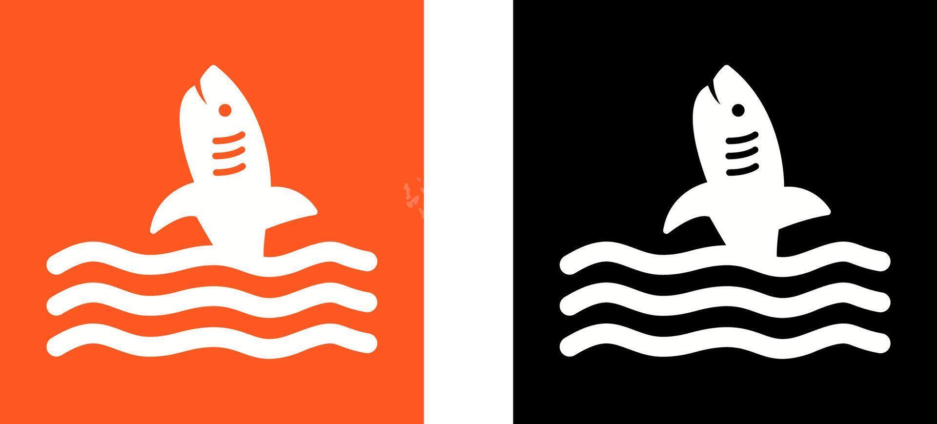 Dangerous Shark Icon Design vector