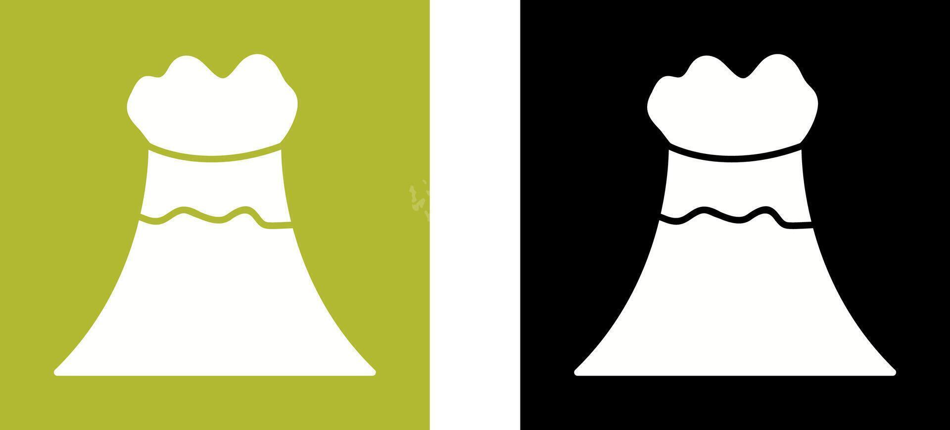 Volcano Icon Design vector