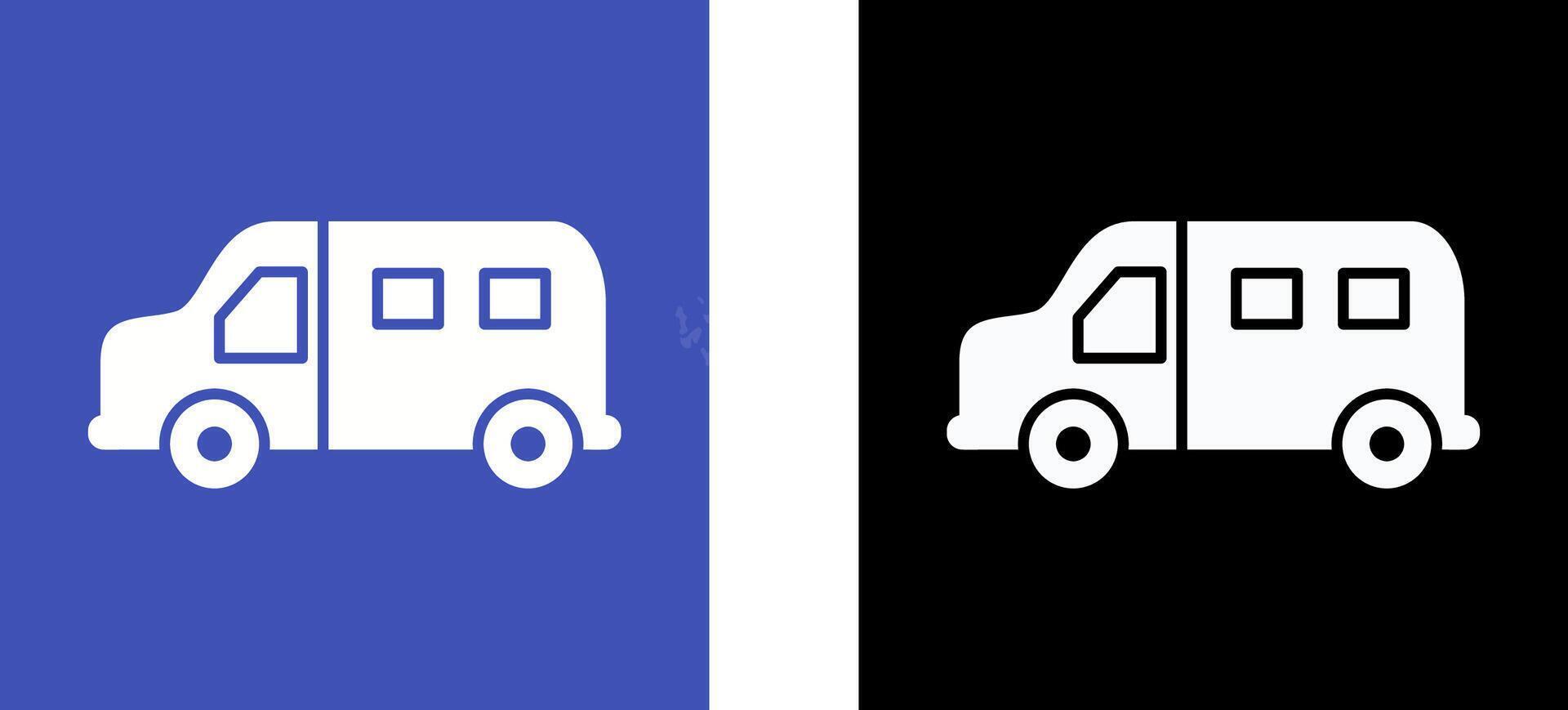 Van Icon Design vector