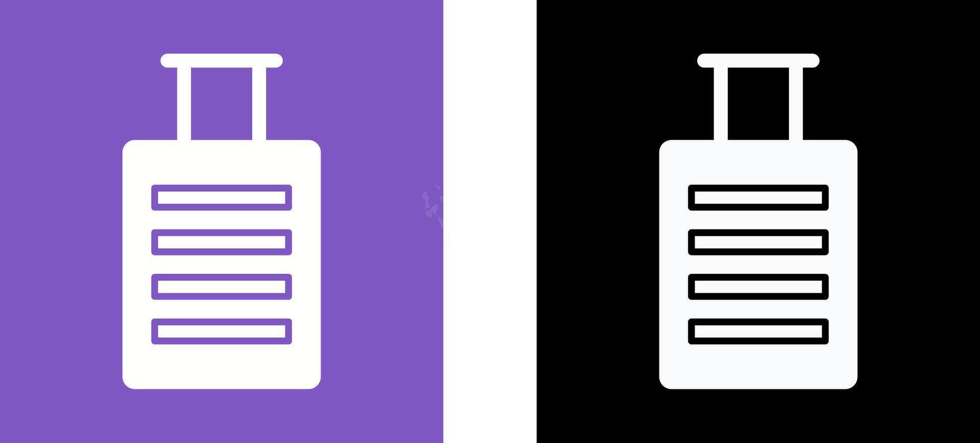 Luggage Icon Design vector