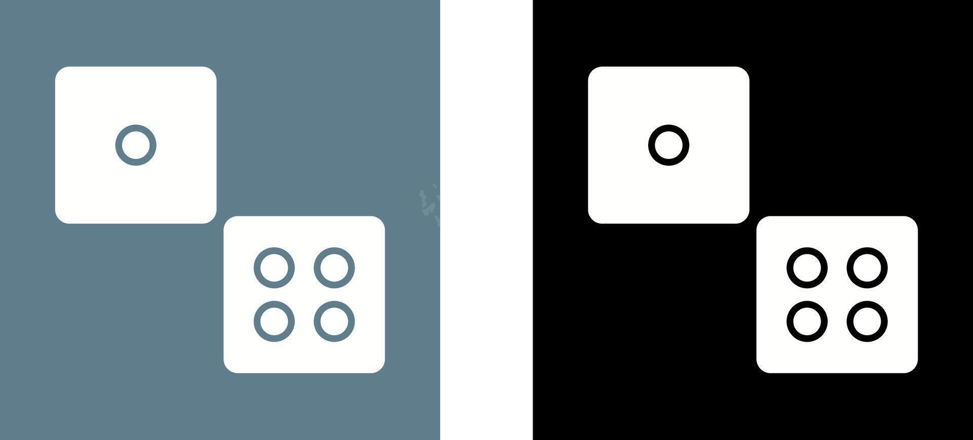Dice Icon Design vector