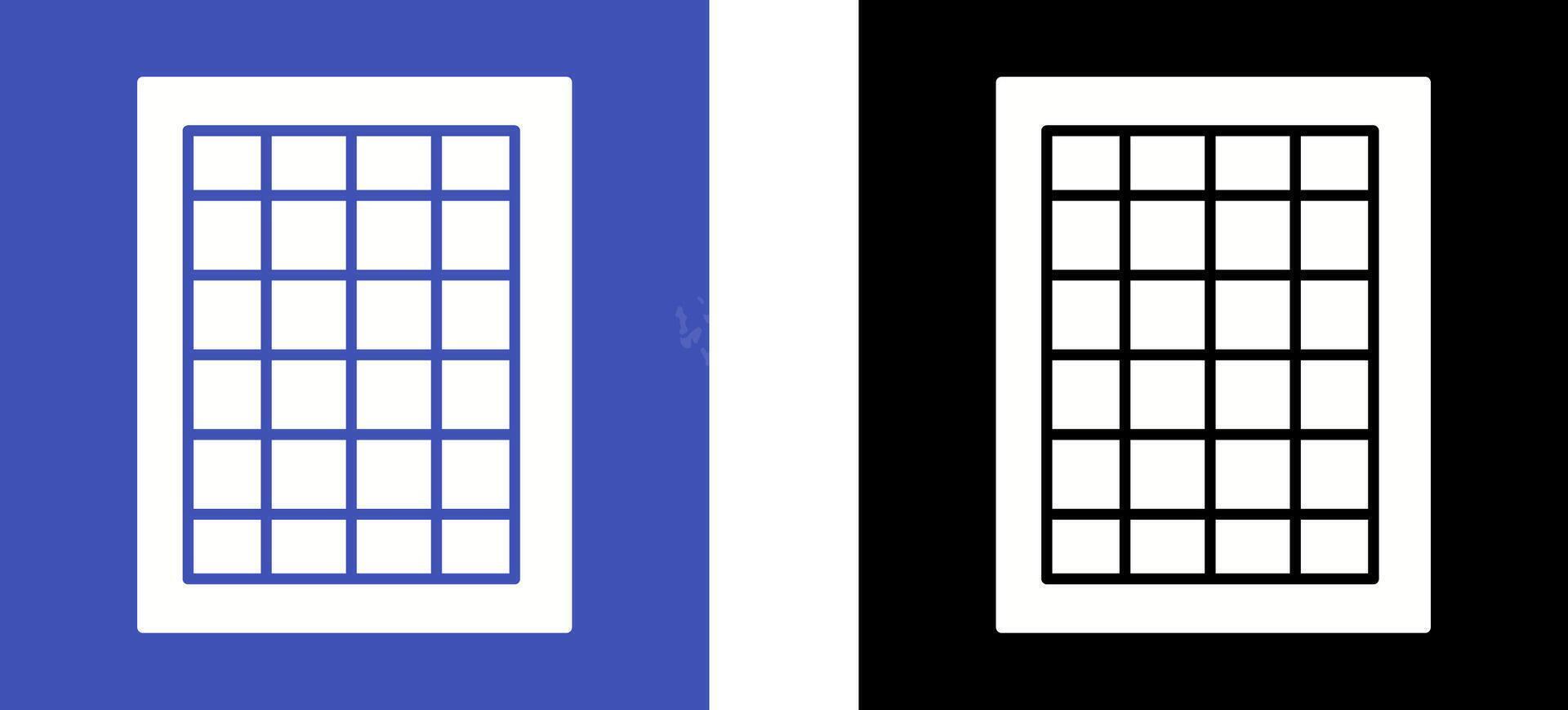 Table of Rates Icon Design vector