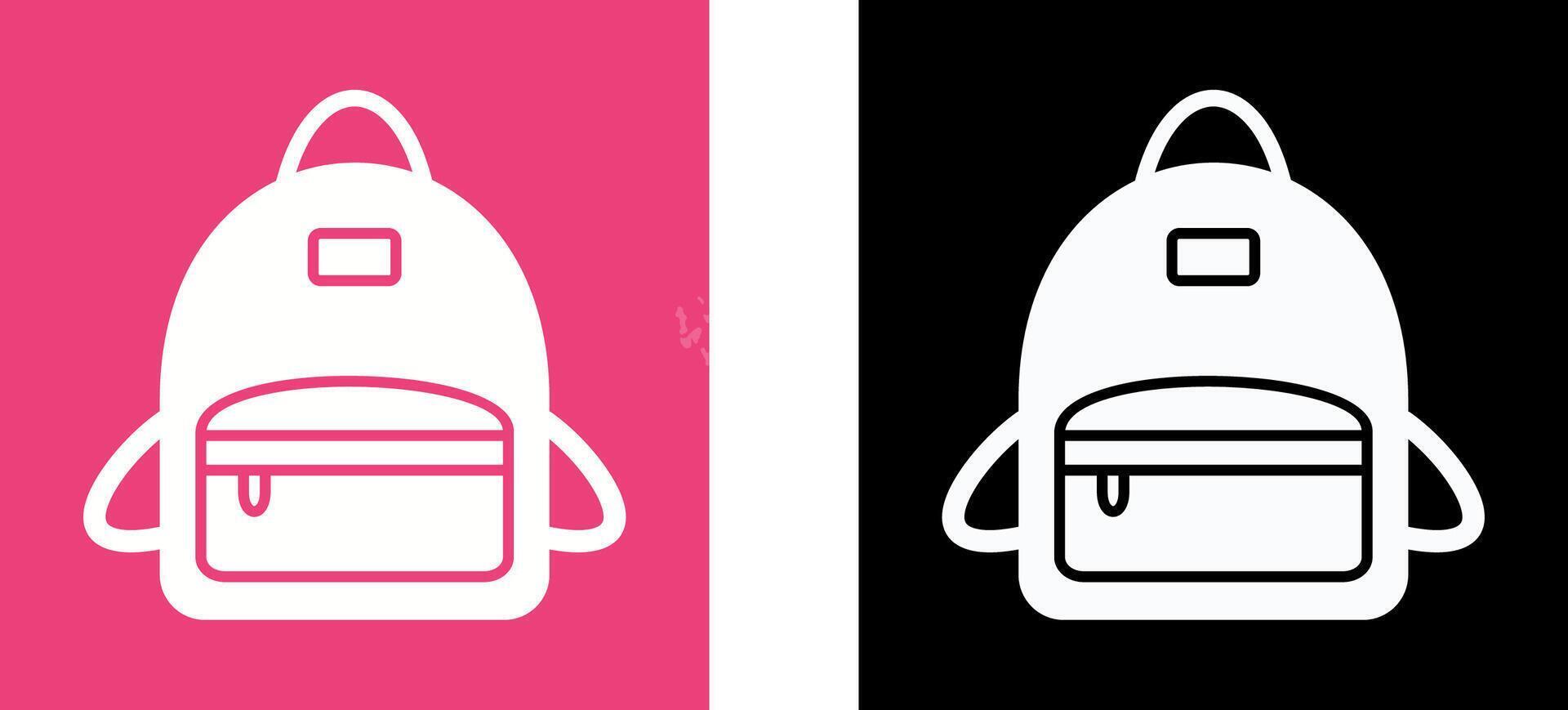 Bag Pack Icon Design vector