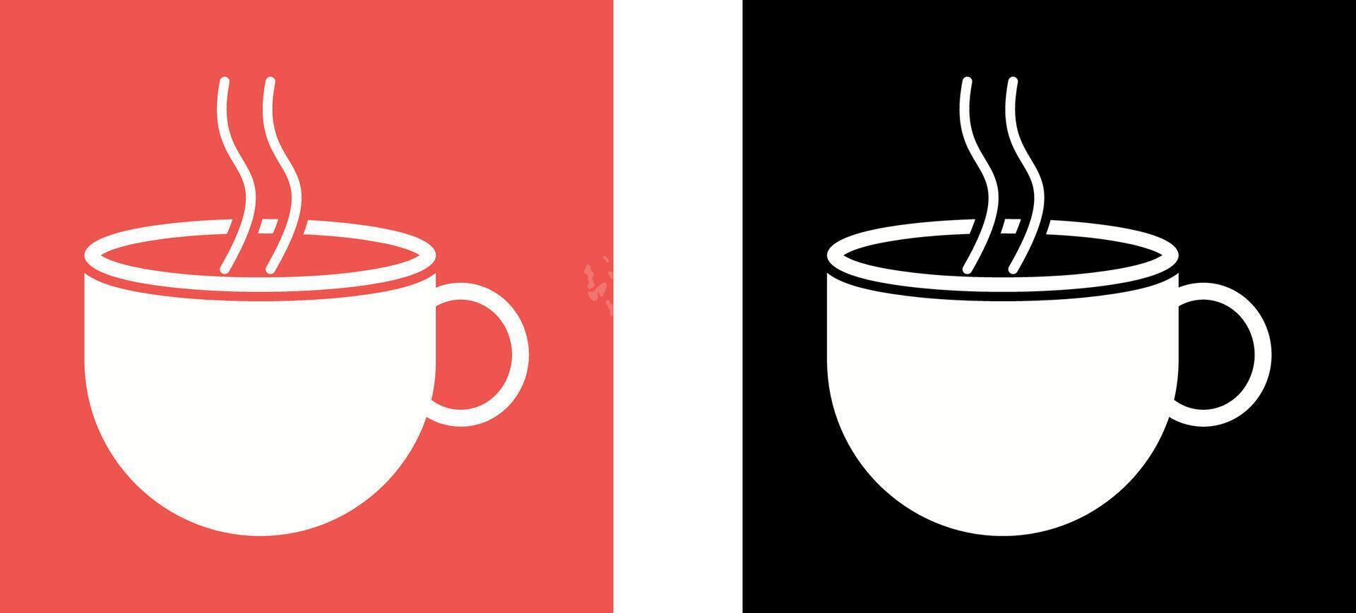 Hot Coffee Icon Design vector