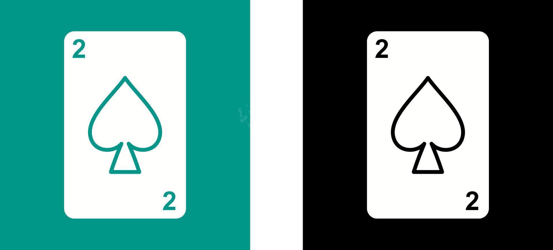Spades Card Icon Design vector