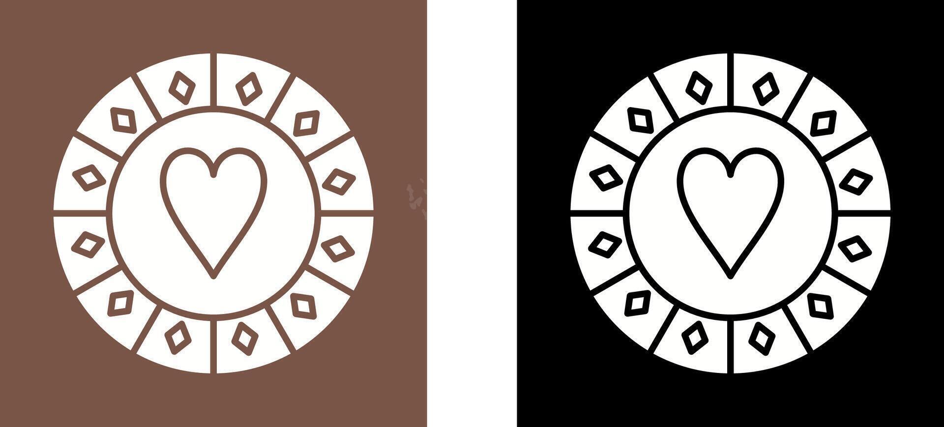 Casino Chips Icon Design vector